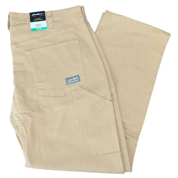Eddie Bauer Men’s Utility Pants Tan 38 X 30 NWT - Picture 1 of 13